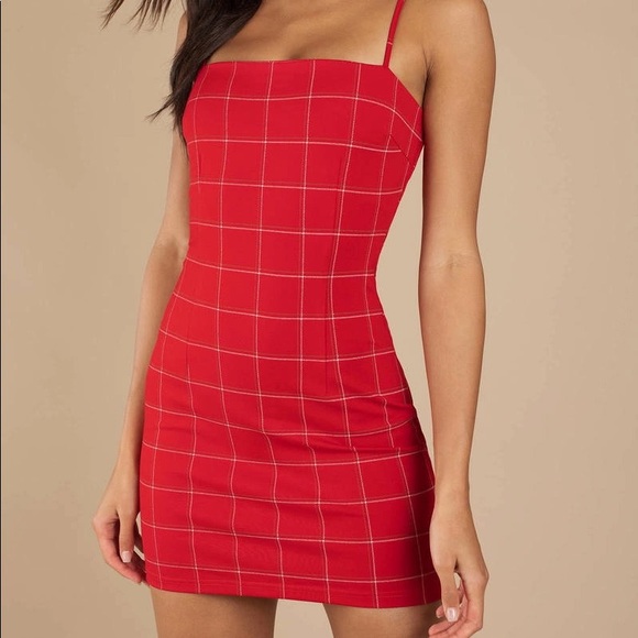 TIGER MIST TAKE ON RED BODYCON DRESS Size Medium - Picture 2 of 9